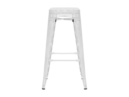 Tabouret de bar avec métal blanche 43x43x77 cm 10 0004868 GJAF22321