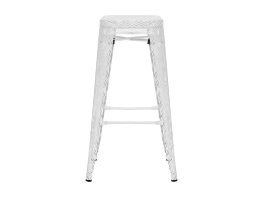 Tabouret de bar avec métal blanche 43x43x77 cm 10 0004868 GJAF22321