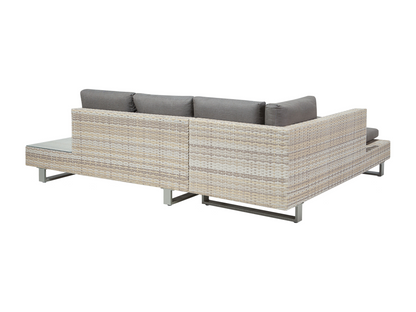 Ensemble de canapés d'angle de jardin 5 places Domopure Côté droit Gris XUFU06797