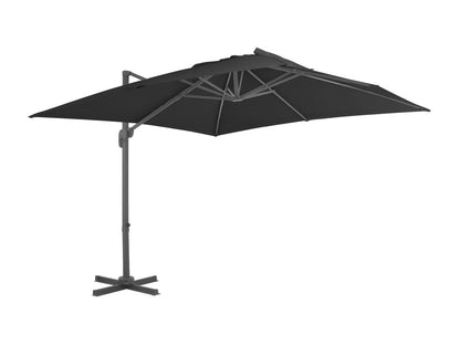 Parasol en porte-à-faux Mât en aluminium 300x300 cm Anthracite PTWF37845