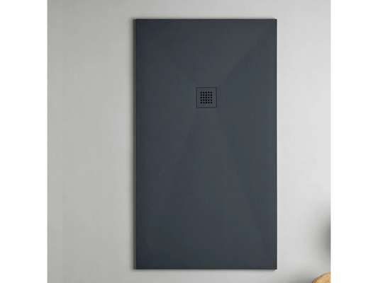Receveur de douche extraplat Domopure - Texture Domopure en Domopure Polyester Graphite - L180xl70xh2.6cm - Domopure VEWW19125