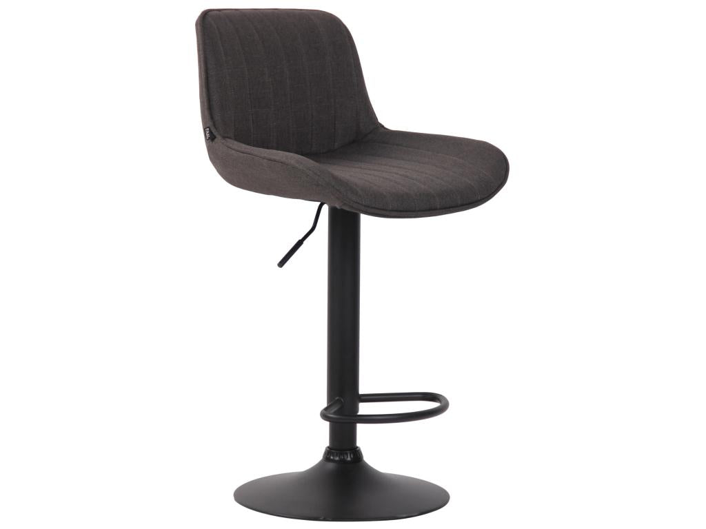 Tabourets de bar - Tissu / Métal - Gris foncé - Chicyla MJIQ44555