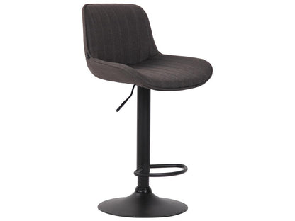 Tabourets de bar - Tissu / Métal - Gris foncé - Chicyla MJIQ44555