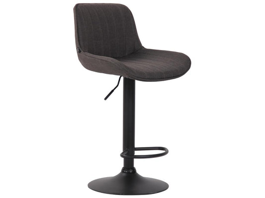 Tabourets de bar - Tissu / Métal - Gris foncé - Chicyla MJIQ44555