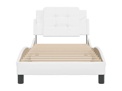 Cadre de lit avec tête de lit Blanc 100x200 cm Similicuir XNUV74554