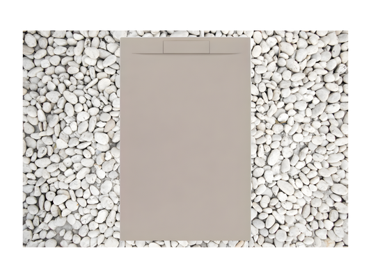 Receveur de Douche 80x90 cm Chicyla RAL 1001 Ligne Chicyla PLUS En Résine et Poudre de Marbre Avec Grille Latérale EN RÉSINE DE MARBRE FYSQ13615