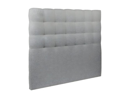 Tete de lit Capitonnée Bouclette Gris L 160 cm - Ep 10 cm rembourré LKAT53083