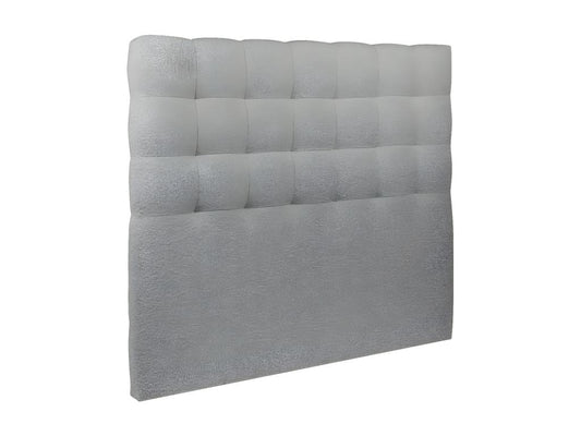 Tete de lit Capitonnée Bouclette Gris L 160 cm - Ep 10 cm rembourré LKAT53083
