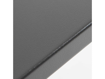 Table de jardin carrée en métal anthracite - Domopure WNVU26128