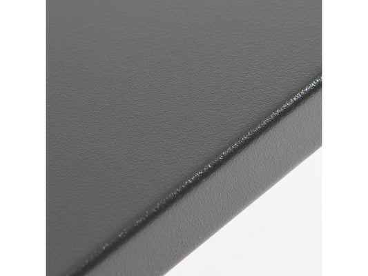 Table de jardin carrée en métal anthracite - Domopure WNVU26128