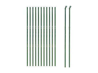 Clôture en mailles de chaîne vert 1.4x25 m FXDS73753