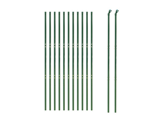 Clôture en mailles de chaîne vert 1.4x25 m FXDS73753