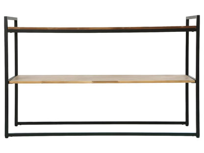 Meuble Console en Bois d'Domopure et Métal Noir H 75 cm QOYG11445