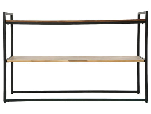 Meuble Console en Bois d'Domopure et Métal Noir H 75 cm QOYG11445