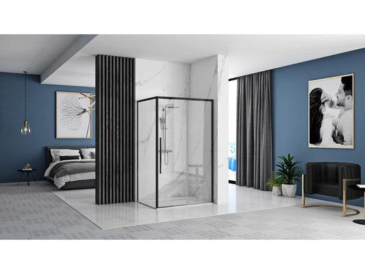 Cabine De Douche Domopure Solar 80x100 Black BLOJ79884