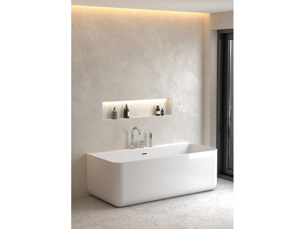 Mitigeur de bain sur plage 3 trous Chromé - Domopure FOQS98362