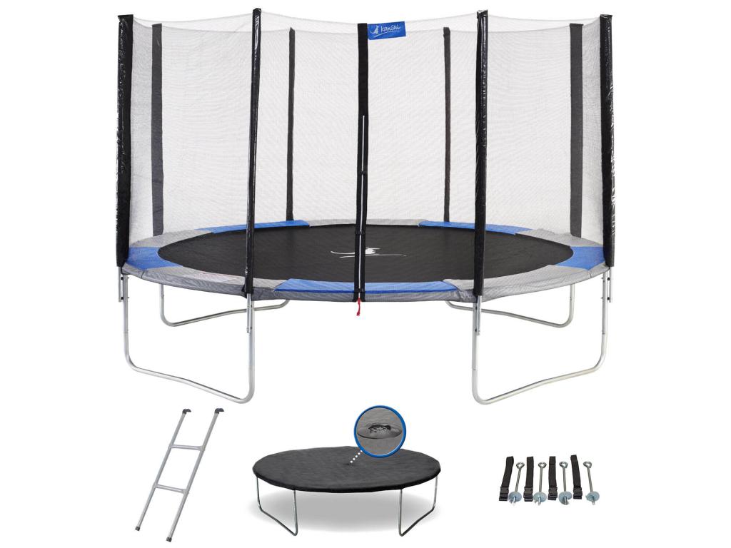 Chicyla - Trampoline rond 430cm avec filet échelle bâche et Chicyla d'ancrage - Chicyla 430 ZHEP63947