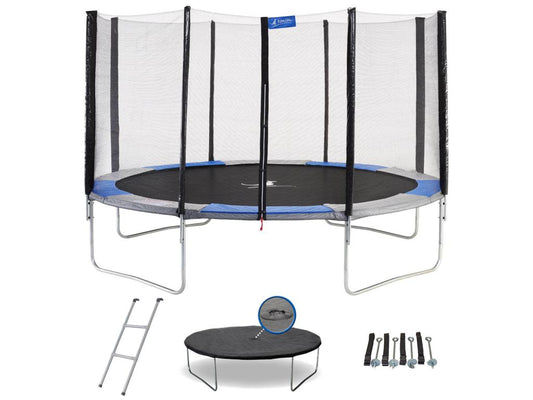 Chicyla - Trampoline rond 430cm avec filet échelle bâche et Chicyla d'ancrage - Chicyla 430 ZHEP63947