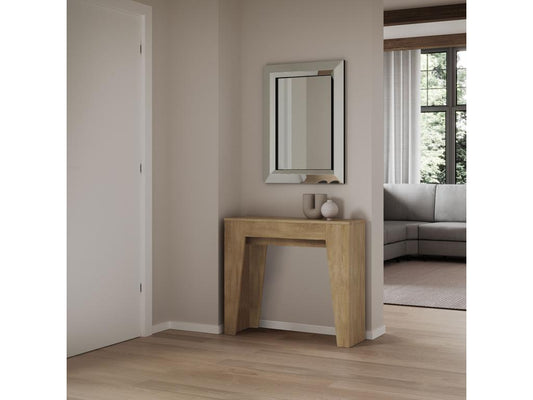 Console Extensible 90x25/181cm Narrow Chêne Nature VDOW93572