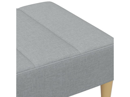 Repose-pied gris clair 77x55x31 cm tissu SOPB47683