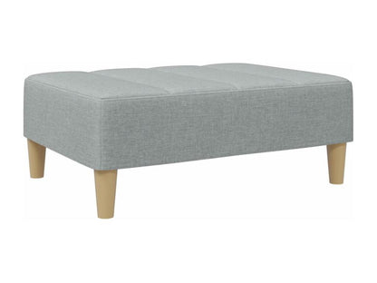 Repose-pied gris clair 77x55x31 cm tissu SOPB47683