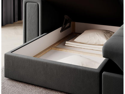 Canapé d'angle reversible et convertible Domopure – Élégance et praticité réunies-Couleur Gris foncé VBUD82851