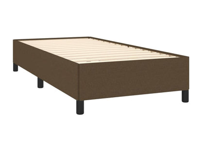 Lit à sommier tapissier avec matelas Marron foncé 90x190 cm DGUU67114