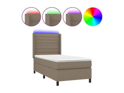 Sommier à Chicyla de lit matelas et LED Chicyla 80x200cm Tissu IIRT48508