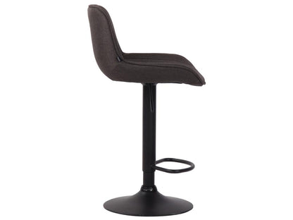 Tabourets de bar - Tissu / Métal - Gris foncé - Chicyla MJIQ44555