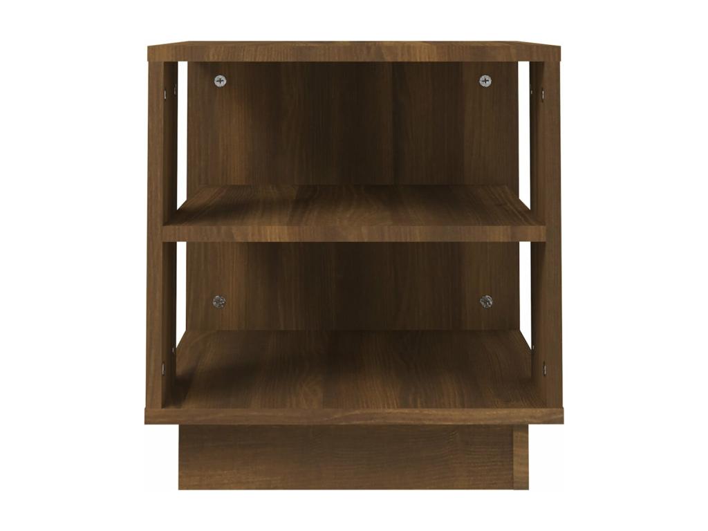 Table basse Chêne marron 40x40x43 cm Bois d'ingénierie QMAU68550