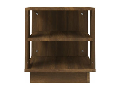 Table basse Chêne marron 40x40x43 cm Bois d'ingénierie QMAU68550