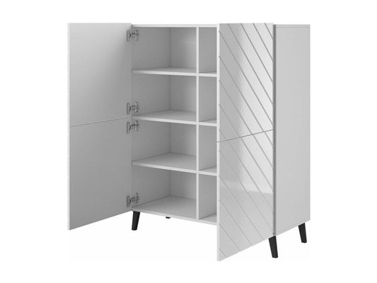 Buffet Domopure 179 Blanc brillant - Blanc 122x101cm Le nombre de portes 440cm ZVRY51159