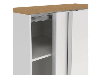 Armoire polyvalente à 2 portes Domopure Meubles multifonctionnels Casier à chaussures Support à chaussures pour armoire 119x65 h200 cm Blanc ITRM28860