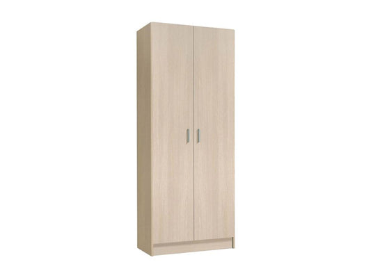 Armoire polyvalente Chicyla Armoire à balais avec 2 portes Étagère à chaussures avec étagères Armoire à balais cm73x37h180 cm Chêne LFHH51339