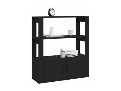 Buffet Noir 80x30x90 cm Bois d'ingénierie JBME03054