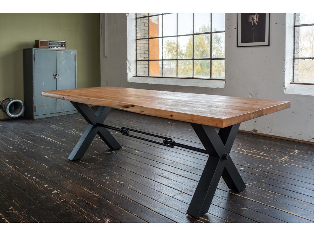 Table - marron Bois - 200x100 cm - Domopure DYCX47753