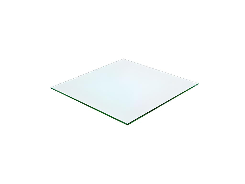 Plateau carré 70x70 en verre trempé transparent ZKGU59186