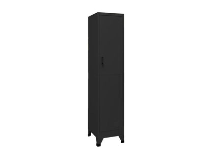 Armoire à casiers Noir 38x45x180 cm Acier HNVC14004