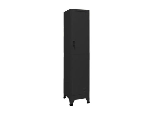 Armoire à casiers Noir 38x45x180 cm Acier HNVC14004