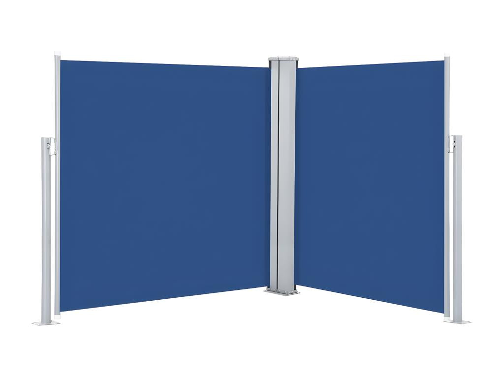 Auvent latéral rétractable Bleu 140x600 cm FCLZ10617