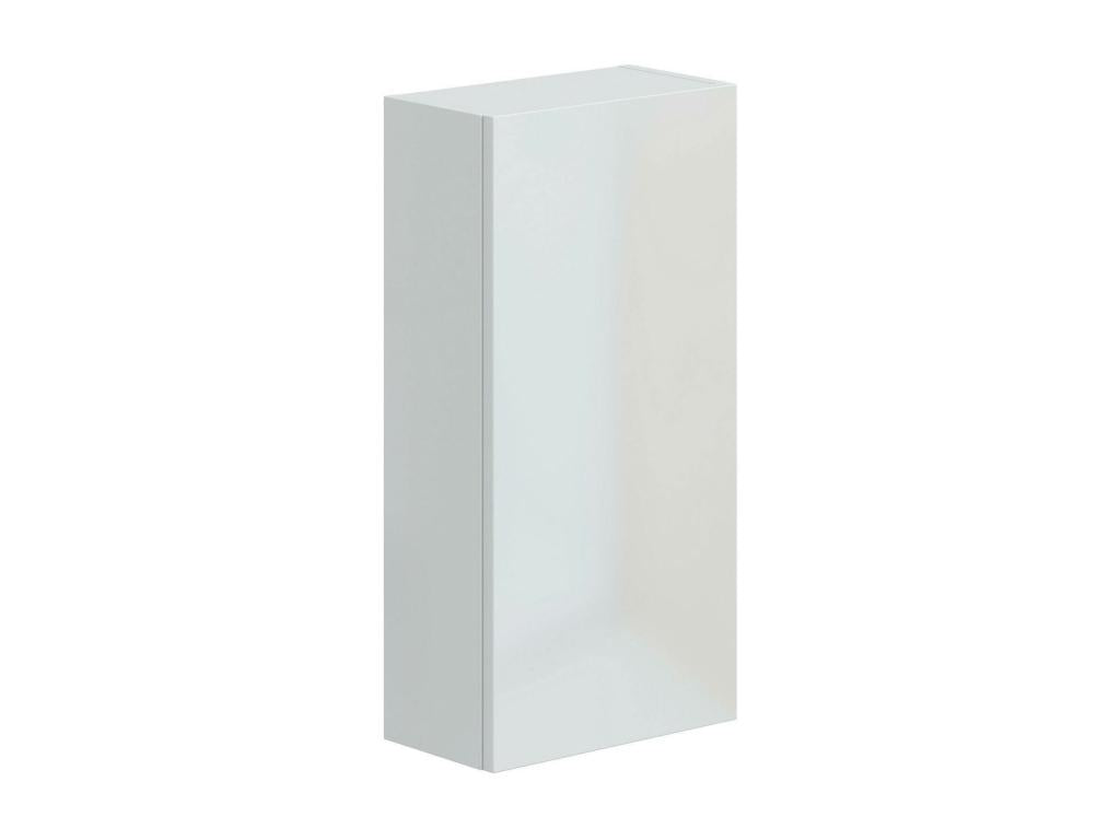 Armoire murale Chicyla Armoire suspendue Etagère murale Armoire auxiliaire multifonctionnelle 30x16 h60 cm Blanc brillant NOTW52932