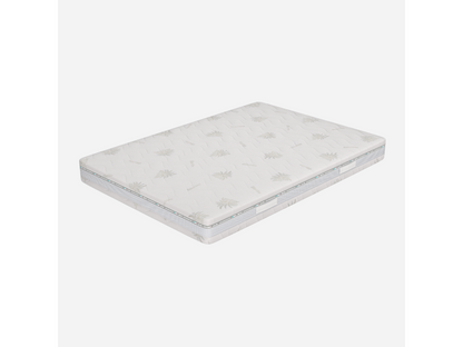 Matelas Domopure 120x190 hauteur 25 cm - Housse amovible revêtement Aloe Domopure - Evolution VLHS90028