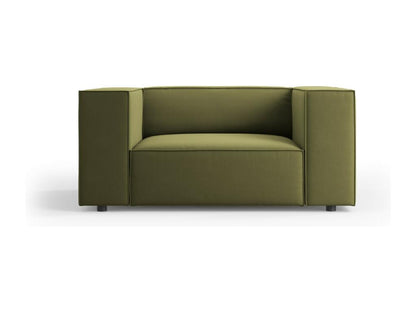 Domopure - Fauteuil Domopure en velours vert clair - 124x102x70cm TDAQ28665