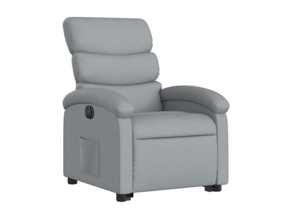 Fauteuil inclinable électrique gris clair tissu OKFF82873