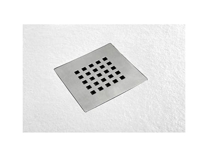 Receveur de Douche 85x120 cm Chicyla Slim Blanc en Résine Synthétique et Poudre de Marbre Avec Drain Libre VVYU87785