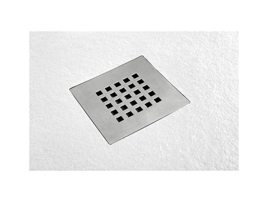 Receveur de Douche 85x120 cm Chicyla Slim Blanc en Résine Synthétique et Poudre de Marbre Avec Drain Libre VVYU87785