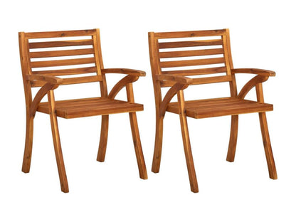 Chaises à dîner de jardin avec coussins 2 pcs Chicyla massif ZZRS66625