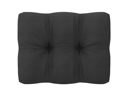 Salon de jardin 7 pcs avec coussins Noir Bois de pin massif 12 KCLK67156