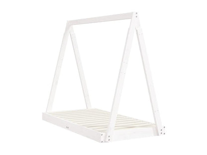 Cadre de lit pour enfant blanc 70x140 cm bois de pin massif YNWA95896