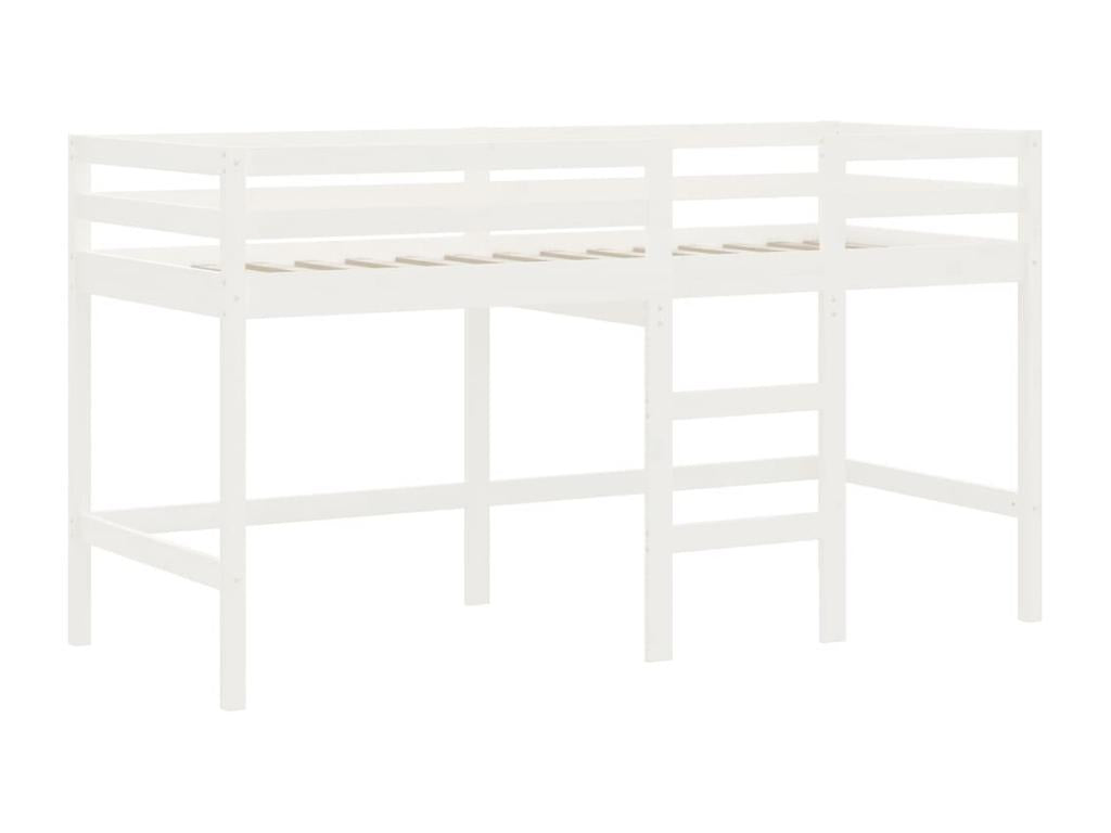 Lit mezzanine d'enfants sans matelas avec échelle 90x200 cm QCLD94304